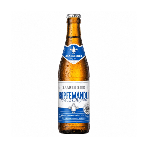 Baarer Bier Hopfenmandli 33cl und 33cl Flaschenansicht
